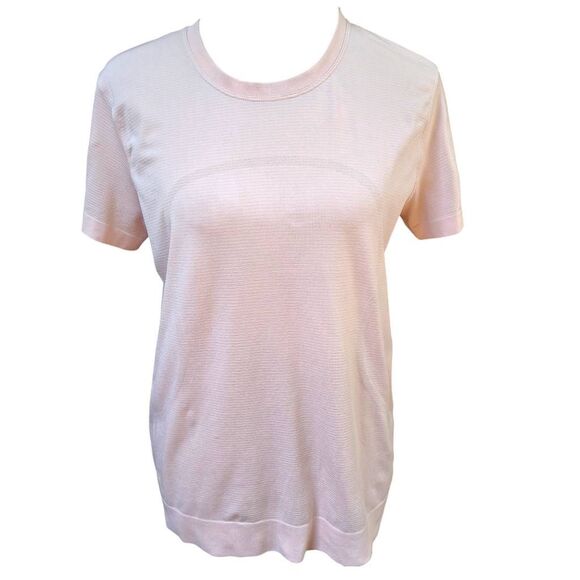 Lululemon Swiftly Tech Short Sleeve 2.0 Hip Length Pink Pearl Size 8 - Picture 3 of 9